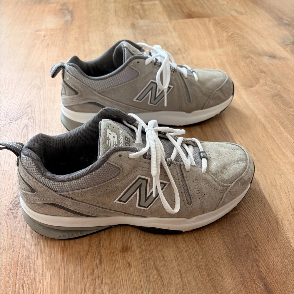 New Balance 608 Gray Athletic Sneakers size 8.5 with soft and supportive insert
